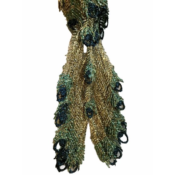 Vintage Holiday Christmas Ornaments Décor Peacocks - Picture 8 of 8